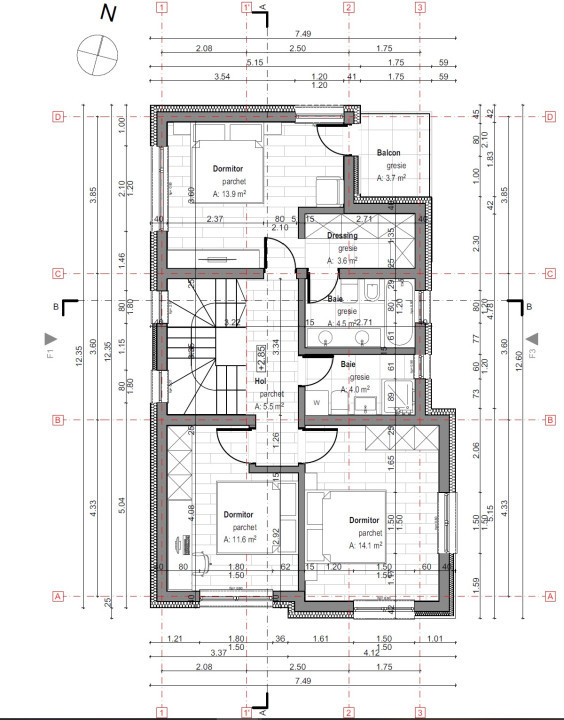 Casa individuala Narciselor 4 camere si teren 440 mp