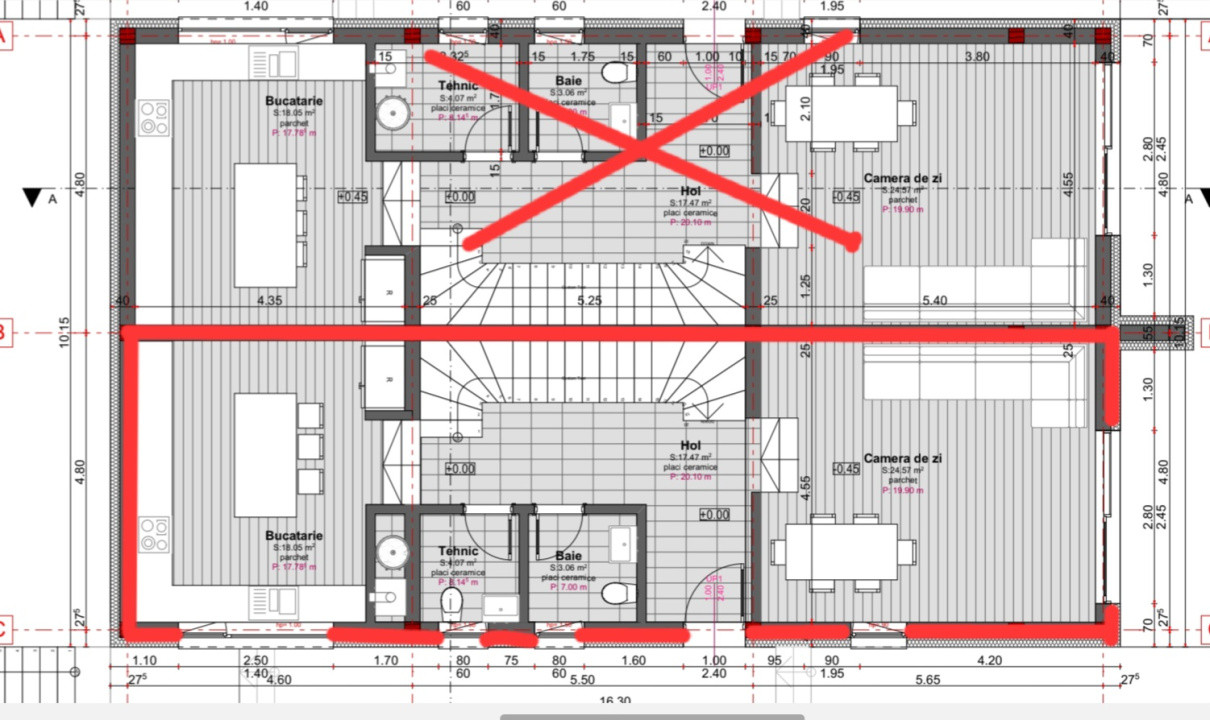 Duplex cu 5 camere, 175mp utili, mp teren, Valea Chintaului