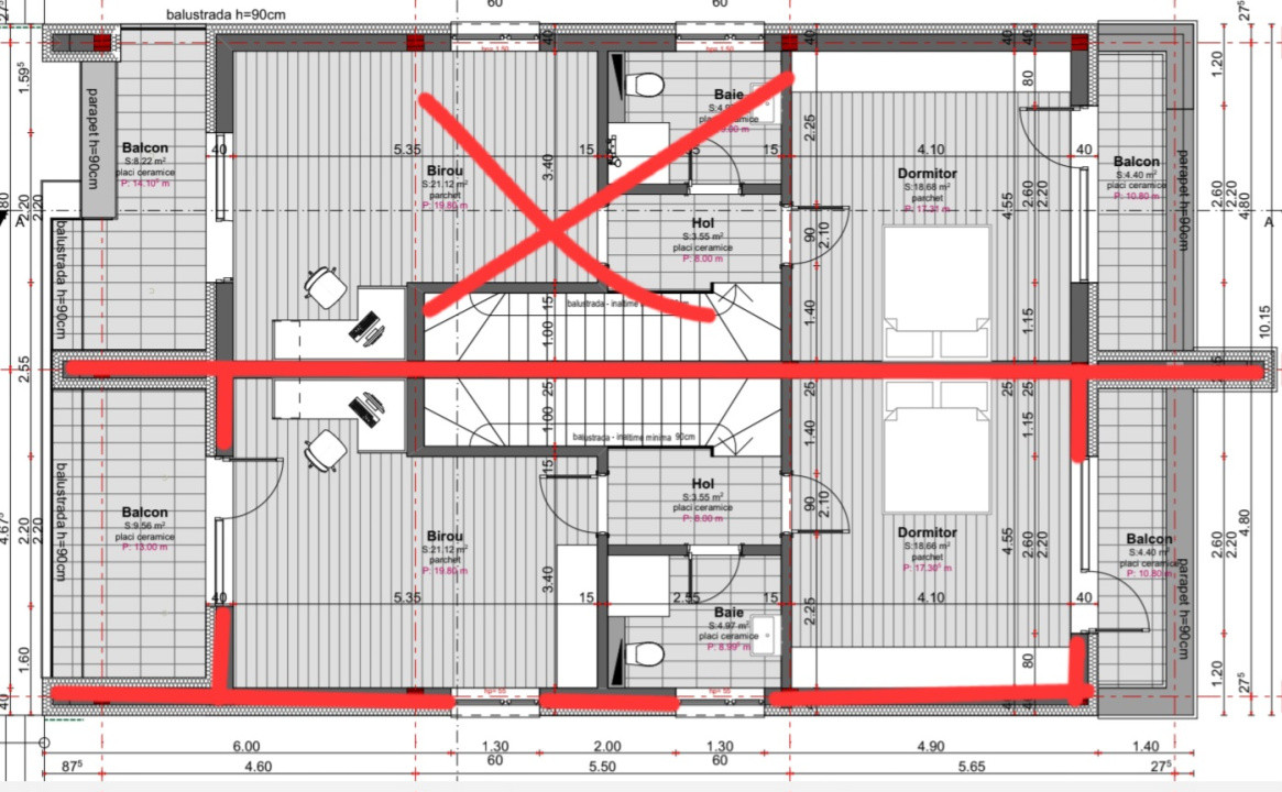 Duplex cu 5 camere, 175mp utili, mp teren, Valea Chintaului