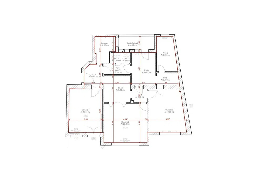 Apartament cu 4 camere,115mp, Zona Centru