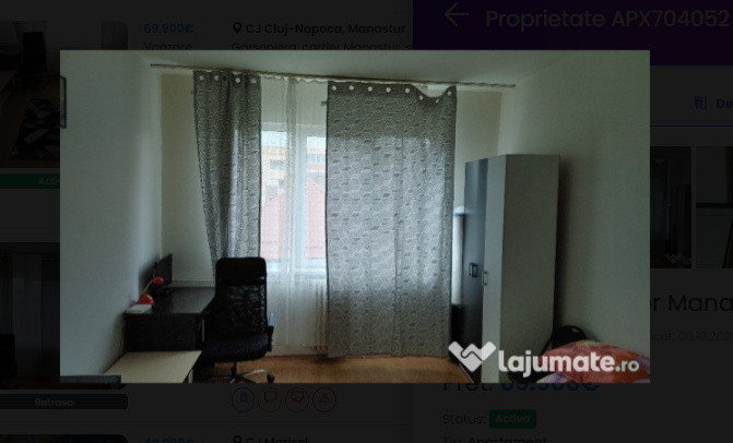 Garsoniera cocheta, 22 mp, etaj intermediar, zona strazii Taberei