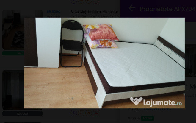 Garsoniera cocheta, 22 mp, etaj intermediar, zona strazii Taberei