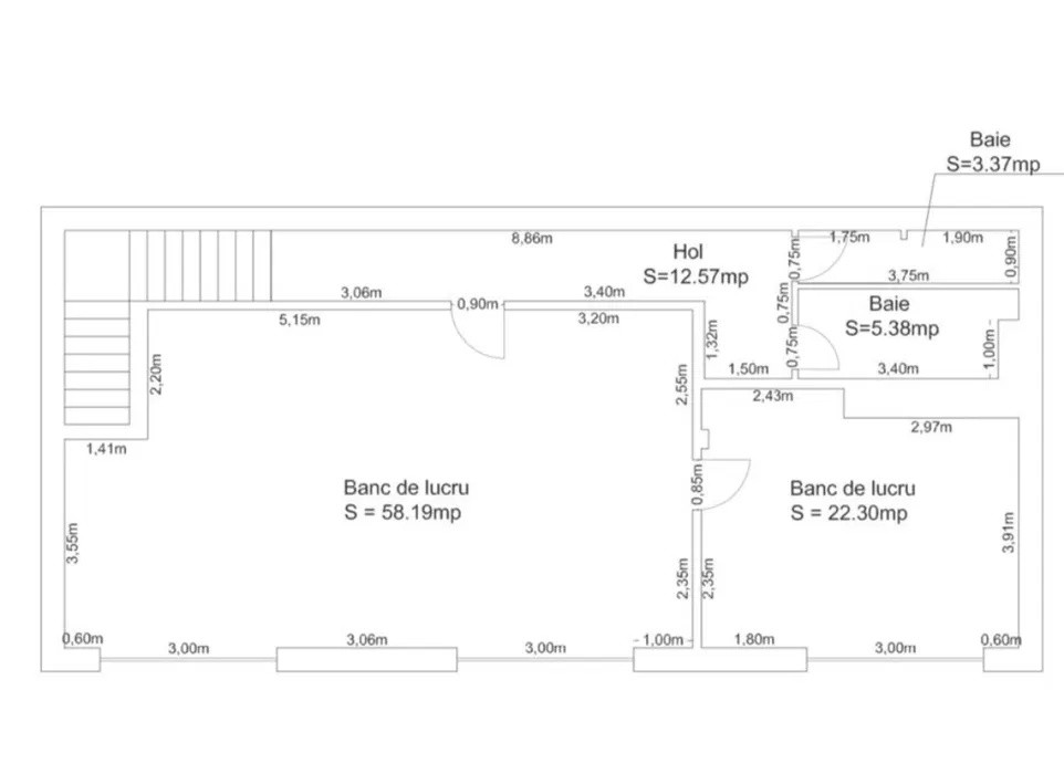 Cladire 200 mp, zona Baciu