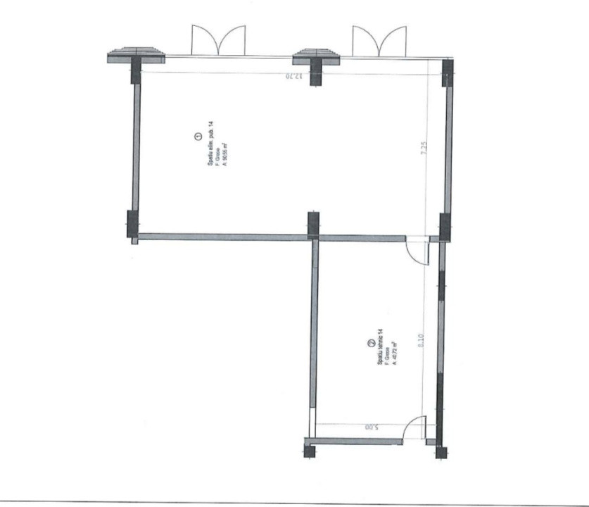 Spatiu autorizat pentru alimentatie publica, 131mp, zona Iulius Mall