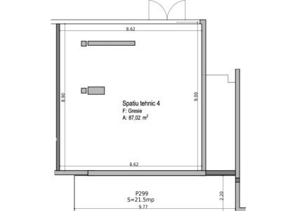 Spatiu tehnic ideal pentru depozitare de 87mp, zona Iulius Mall