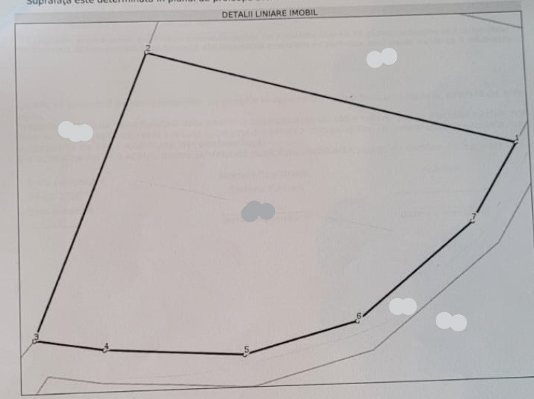 Teren in Chinteni langa padure 1425mp front 70ml