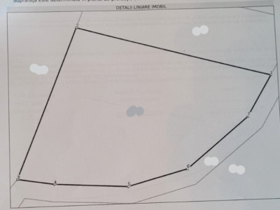 Teren in Chinteni langa padure 1425mp front 70ml