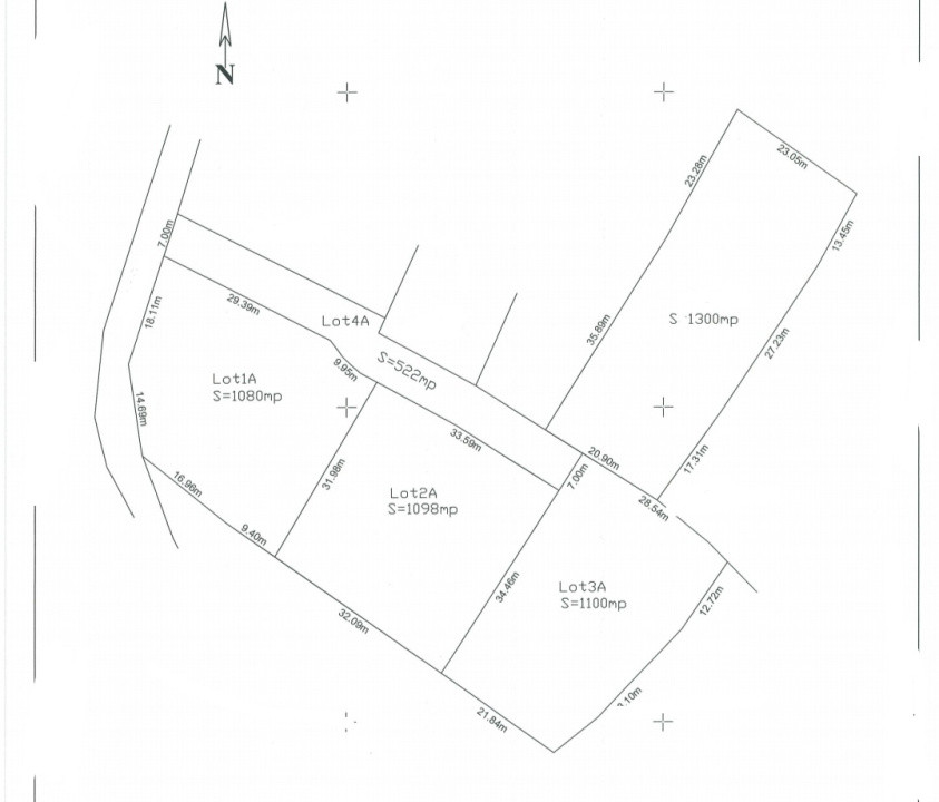 Parcele de teren în Tăuti, Intravilan, 1100 mp