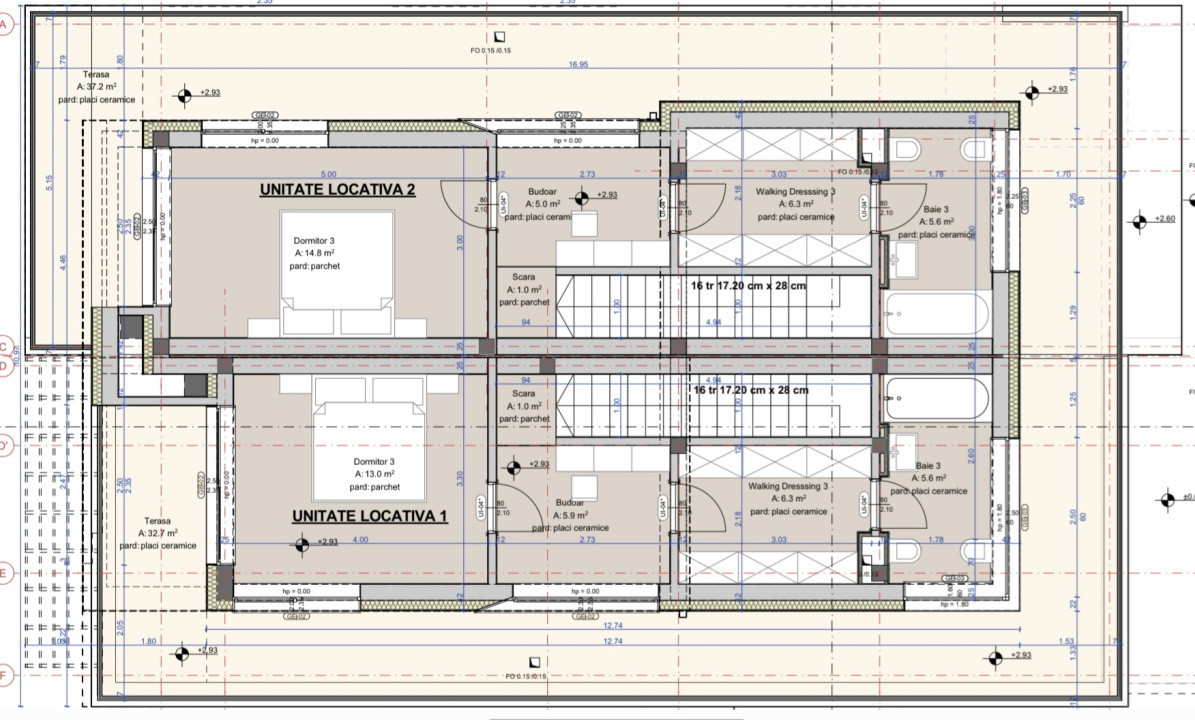 Duplex, 5 camere, 170mp utili, 47mp terasa, Voronet