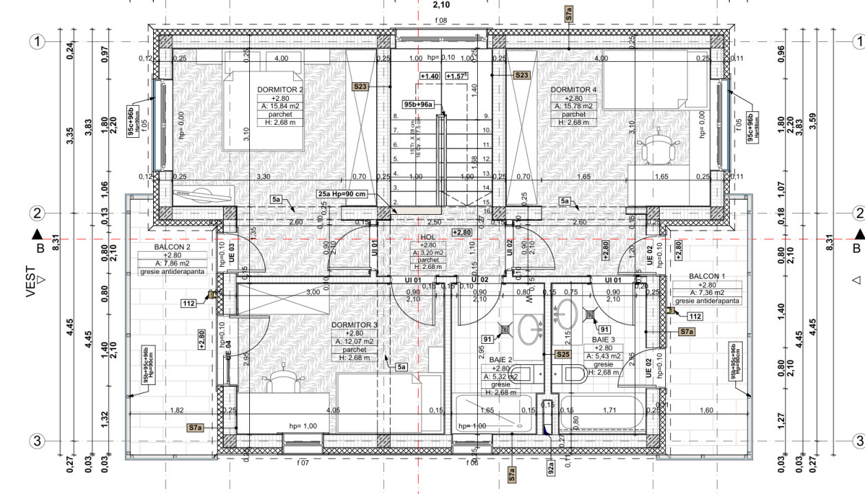 Teren autorizat in Chinteni pentru casa individuala cu fundatie ridicata 