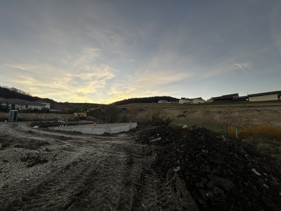 Teren autorizat in Chinteni pentru casa individuala cu fundatie ridicata 