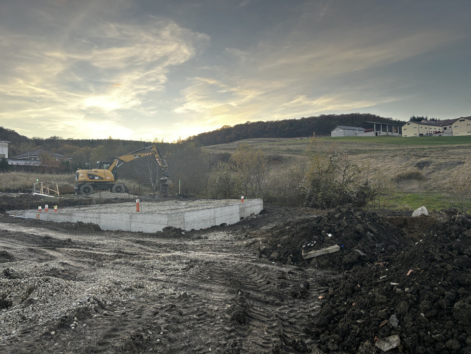 Teren autorizat in Chinteni pentru casa individuala cu fundatie ridicata 