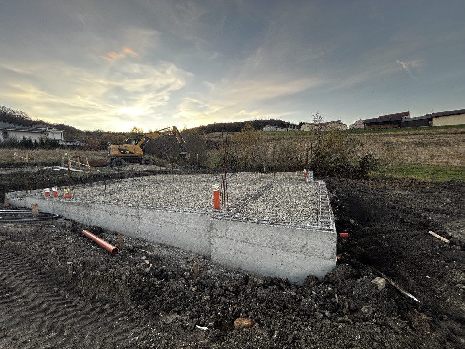 Teren autorizat in Chinteni pentru casa individuala cu fundatie ridicata 