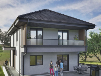 Teren autorizat pentru Casa individuala la intrare in Chinteni 600mp front 14ml