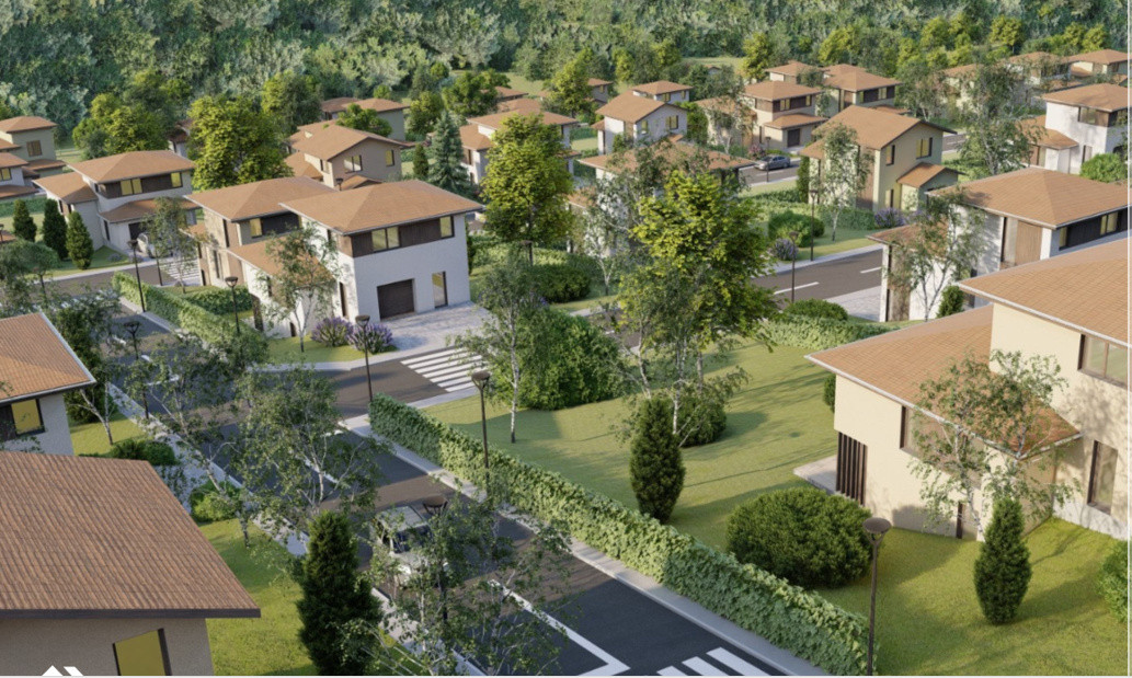 Teren intravilan Chinteni 1.000mp pentru Duplex cu PUZ aprobat