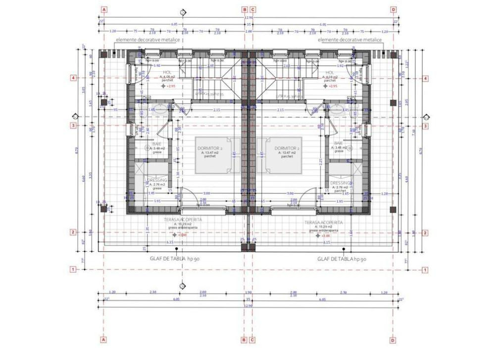 Casa tip Duplex panoramic, 4 camere, 110 mp, teren 225 mp,zona Fagului