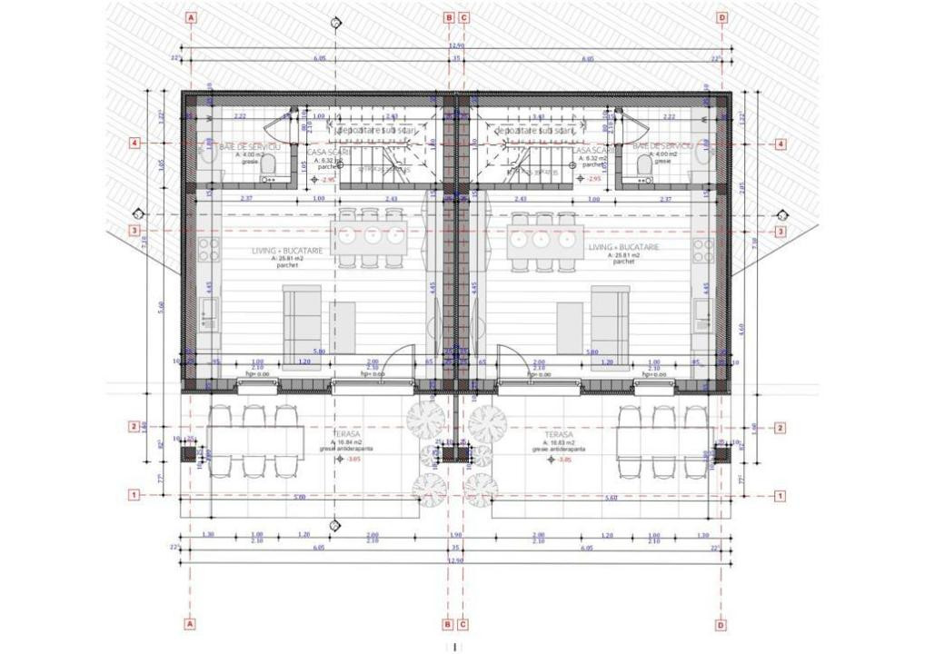 Casa tip Duplex panoramic, 4 camere, 110 mp, teren 225 mp,zona Fagului