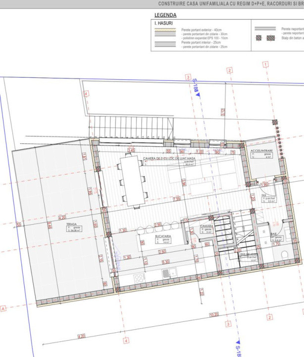 Casa individuala, 135mp, teren 250mp, garaj, terasa 35mp, Vivo