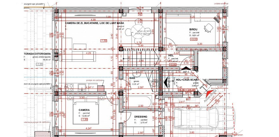 Apartament cu 3 camere, 68 mp grădină privată de 89mp, spatiu si confort