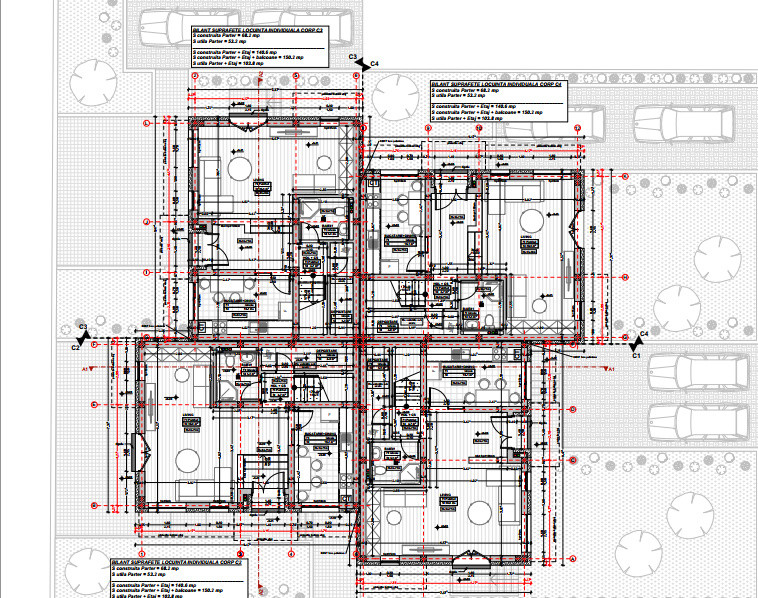 Casa tip cvatruplex,4 camere, mp teren, Zona Terra