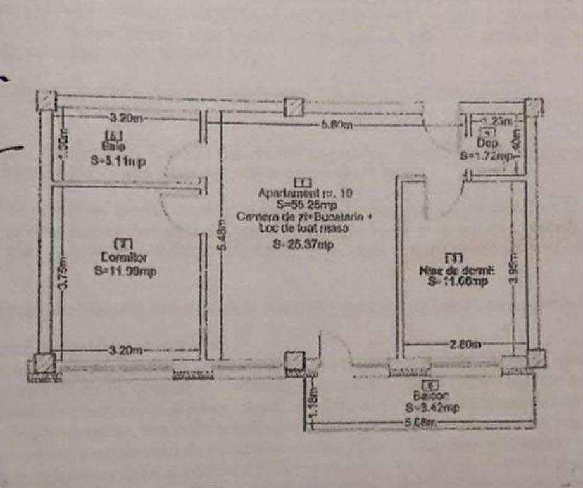 Apartmanet cu 3 camere,2 bai,parcare subterana zona Ioan Rus