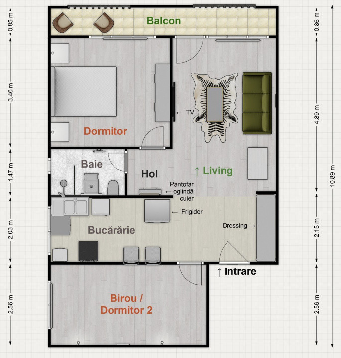 Apartament 3 camere, 60 mp, etajul 1, complet renovat, zona Parcului Central