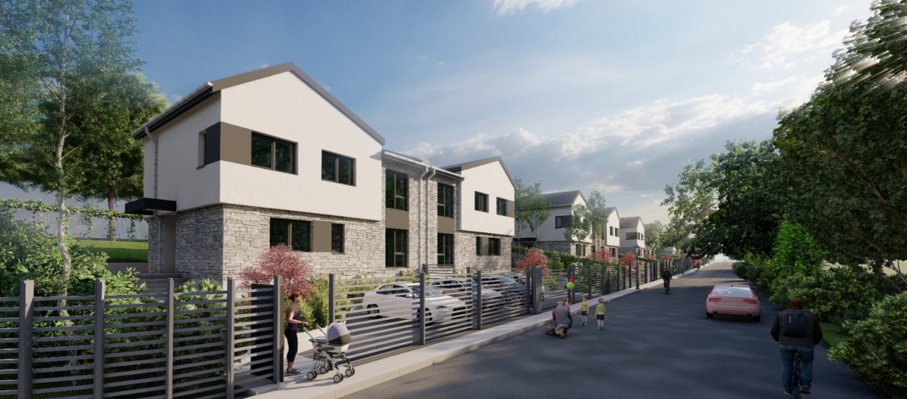 Casa tip duplex FINISATA, teren 400mp - la intrare in comuna Chinteni