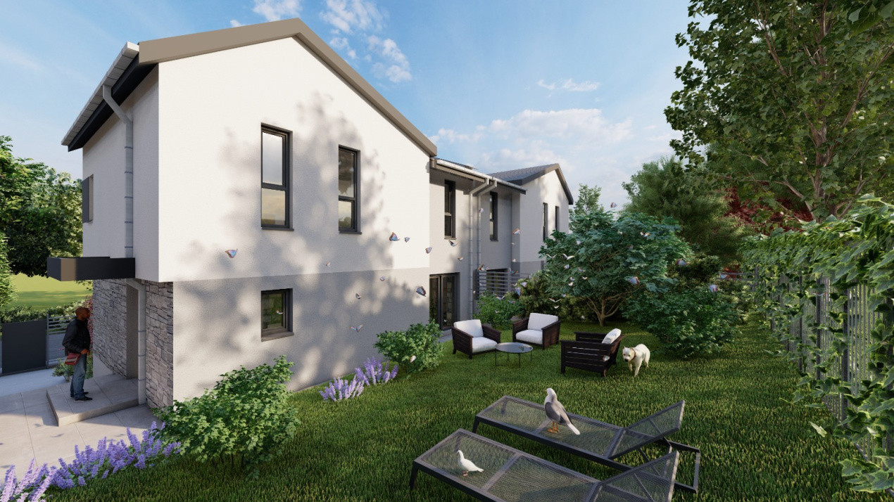 Casa tip duplex FINISATA, teren 400mp - la intrare in comuna Chinteni