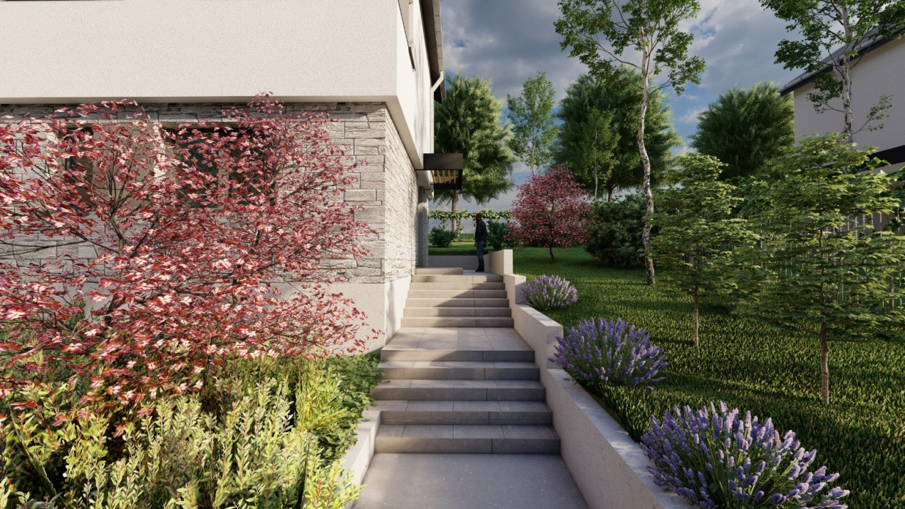 Casa tip duplex FINISATA, teren 400mp - la intrare in comuna Chinteni