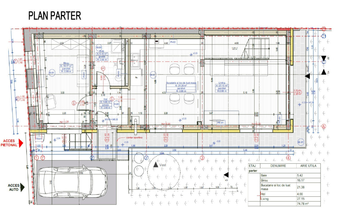 Casa individuala, 145 mp plus 230 mp teren, zona Semicentrala 