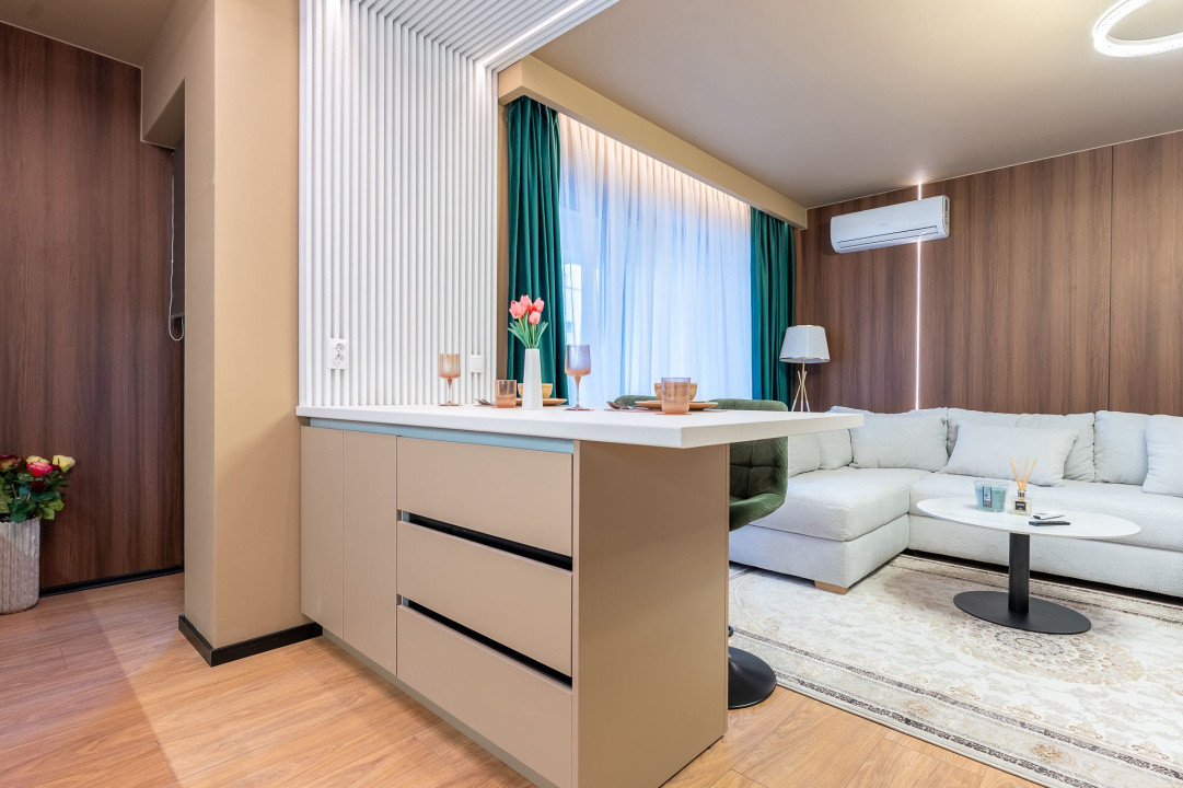 Apartament cu 2 camere,ultrafinisat,parcare subterana,zona Iulius Mall