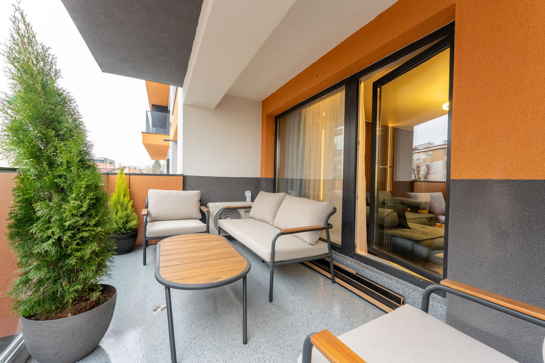 Apartament cu 2 camere,terasa,balcon si parcare subterana.zona iulius Mall