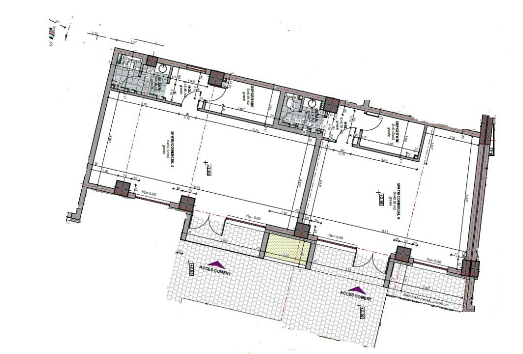 Spațiu comercial, 125 mp utili, vitrină, preluare chiriasi, cartier Bună Ziua