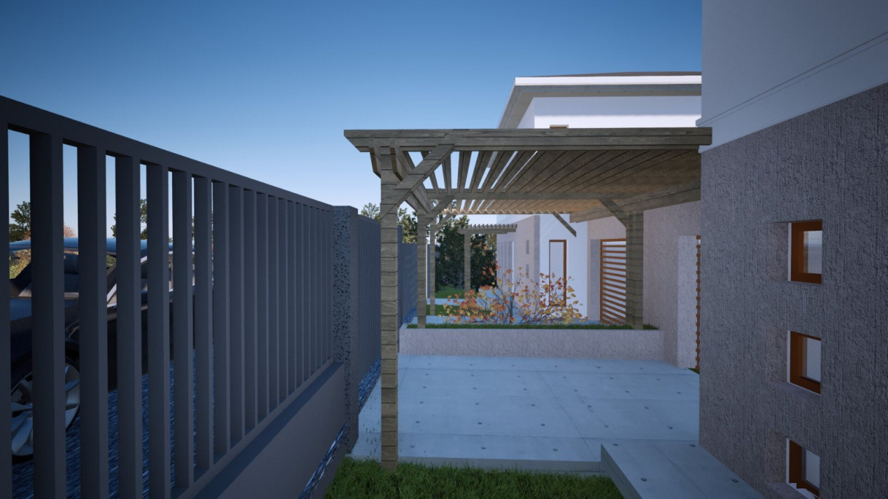 Teren autorizat 2 case individuale, 970 mp, Chinteni