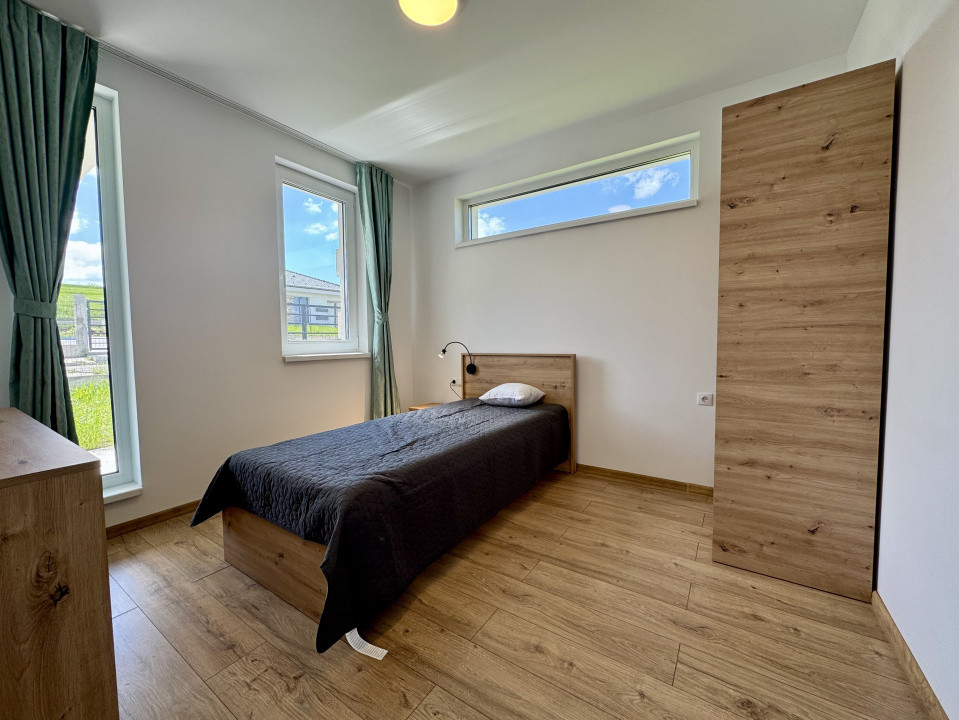 Casa individuala pe un singur nivel, 100 mp utili, 500 mp teren, Corușu