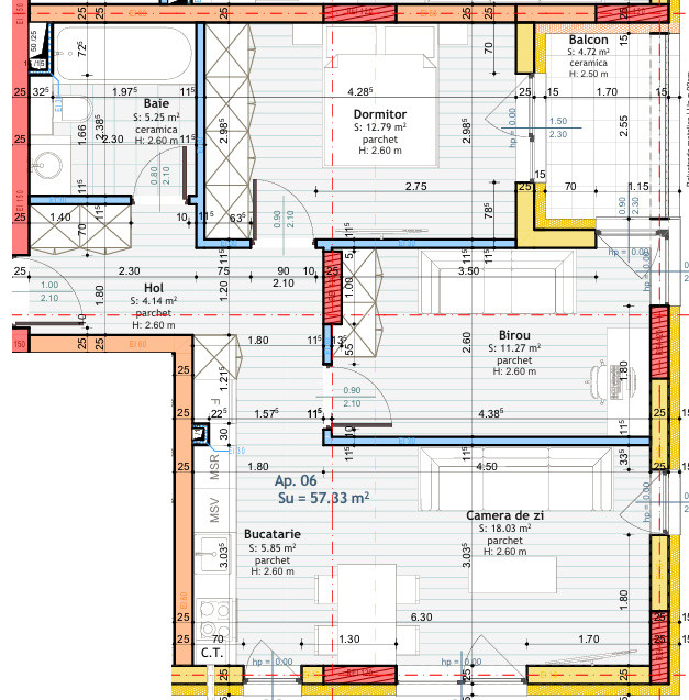 Tineretului! Apartament cu 3 camere 57mp utili FINISAT 
