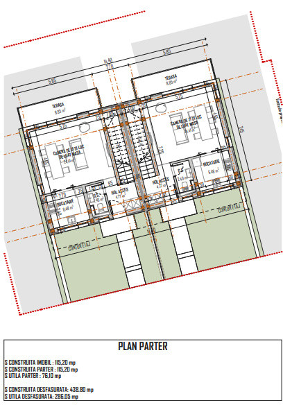 Duplex 4 camere - 150 mp utili - S+P+1+ETAJ RETRAS - Buna Ziua!