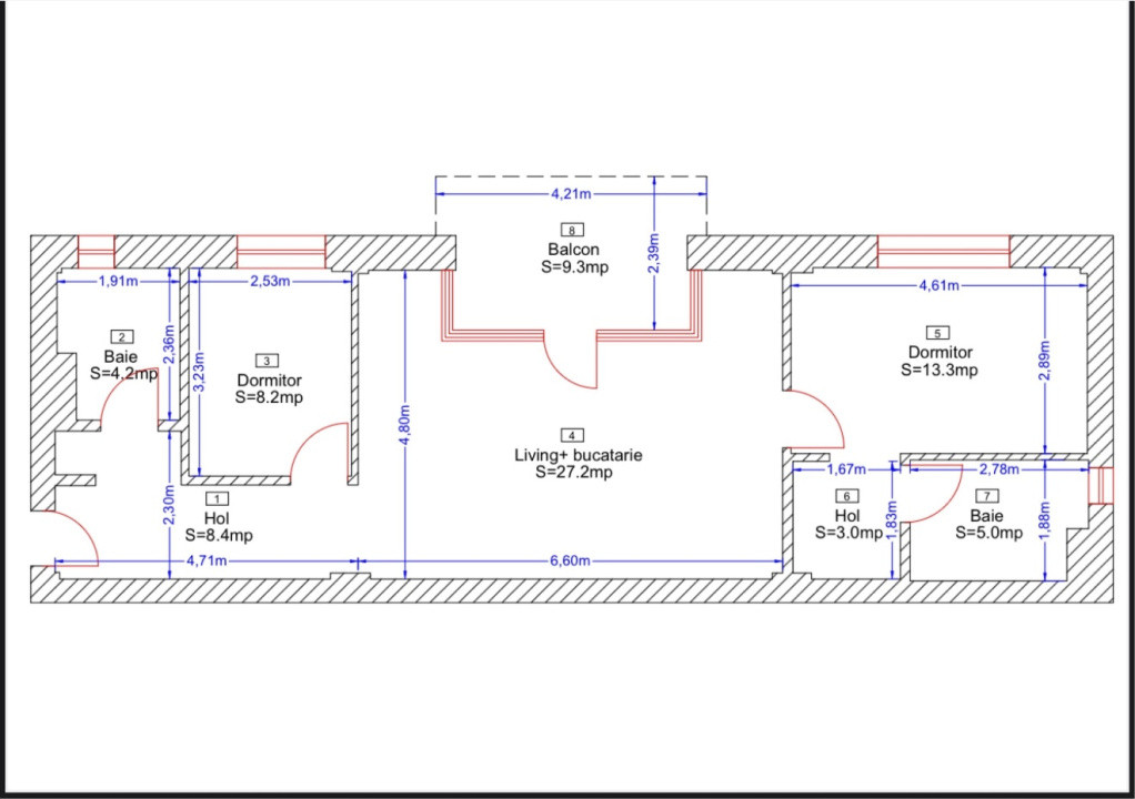 Apartament de lux cu 3 camere in Borhanci la cheie