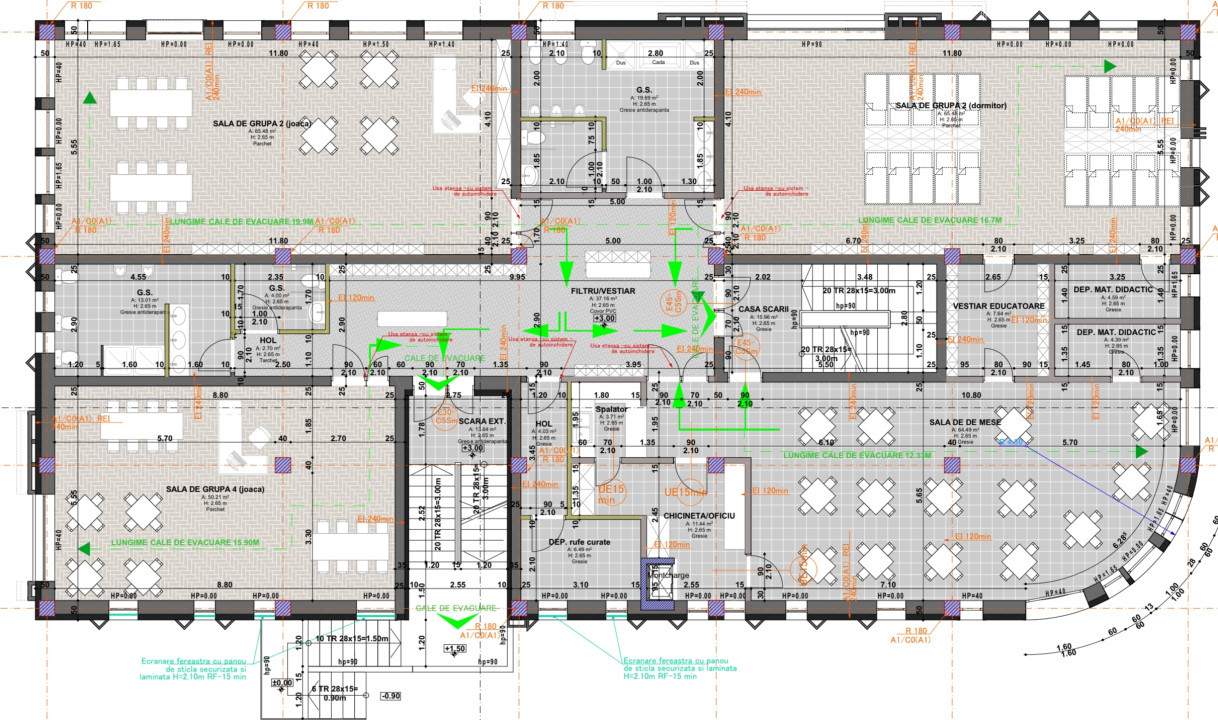 Gradinita/Cresa de inchiriat, suprafata utila de 1578mp, Dambul Rotund