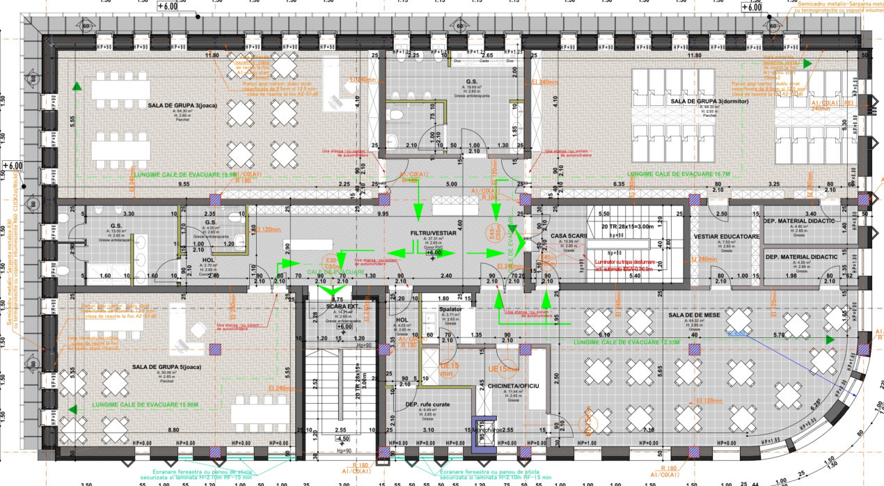 Gradinita/Cresa de inchiriat, suprafata utila de 1578mp, Dambul Rotund