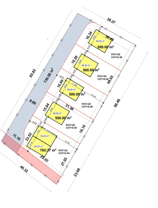 Teren 3496mp, parcelabil, Chinteni 