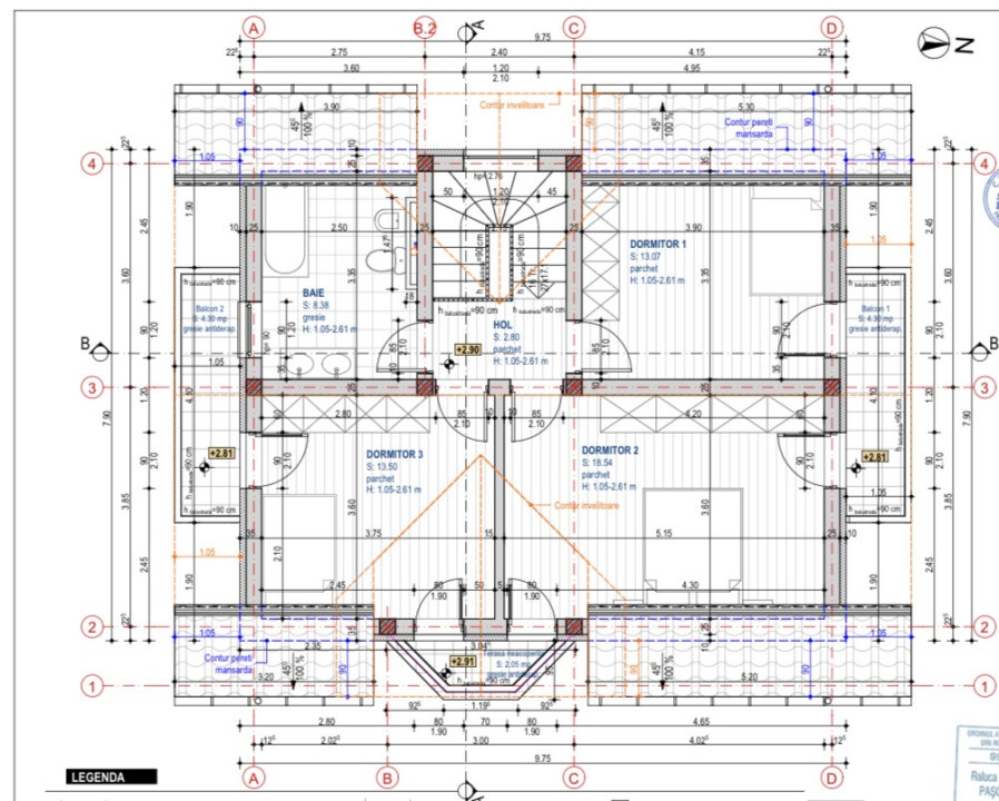Casa individuală - 119 mp - teren 500 mp - Gilău 