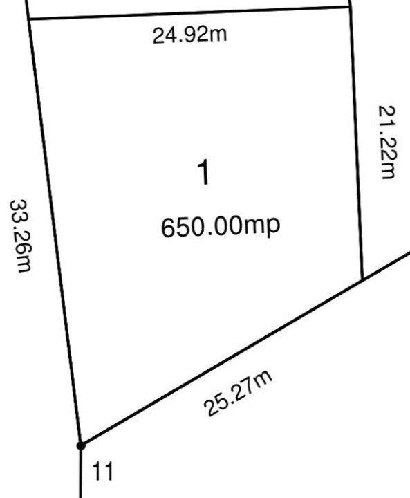 Teren intravilan 650 mp, zona Grigorescu