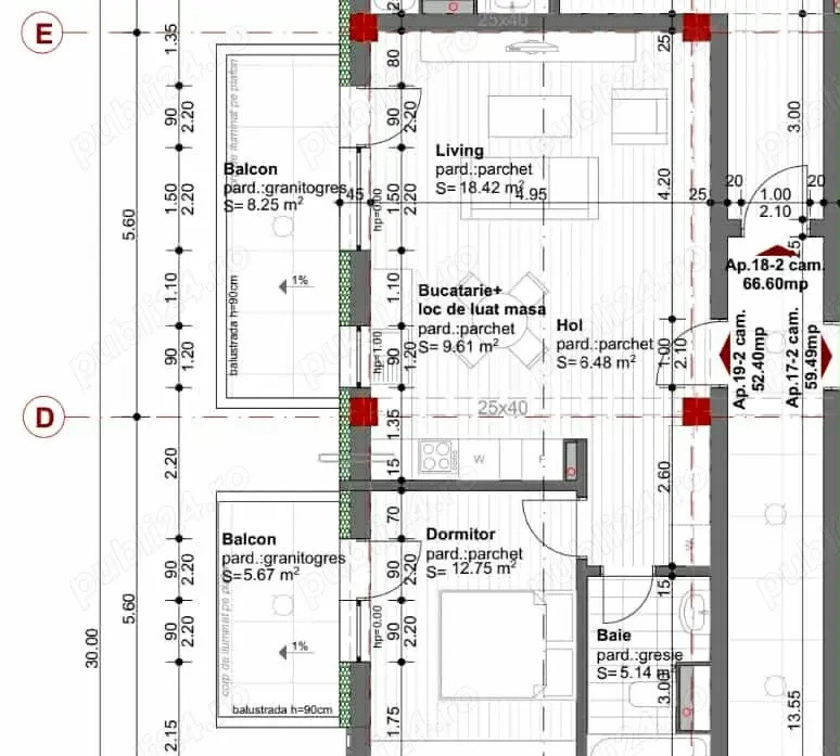 Apartament 2 camere la cheie, 53mp, 2 balcoane, zona Iulius Mall