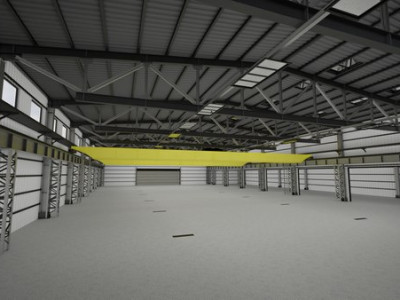 Hala de 600mp, teren de 1200mp, Gilau