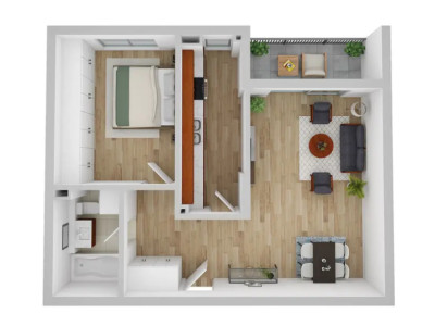 Apartament de 2 camere, 57,15 mp ANDREI MURESANU