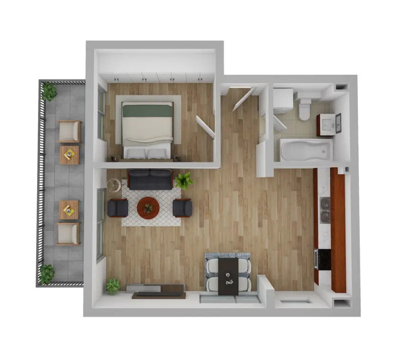 Apartament de 2 camere,53,85mp ANDREI MURESANU