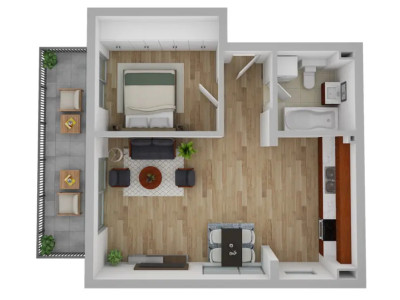 Apartament de 2 camere,53,85mp ANDREI MURESANU