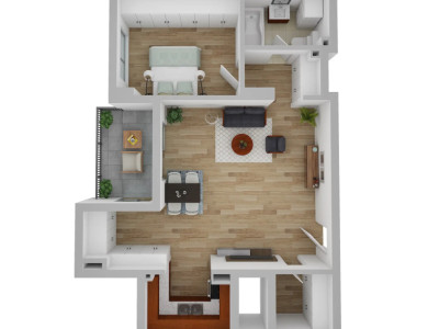 Apartament de 2 camere, 61 mp, Zona Andrei Muresanu