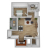 Apartament de 2 camere, 61 mp, Zona Andrei Muresanu